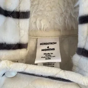 Nordstrom One Pieces Nordstrom Baby Boy Striped Bunting Fleece